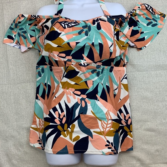 Raisins Curve Women's Off-Shoulder Tankini Top Size 24W - Picture 2 of 10